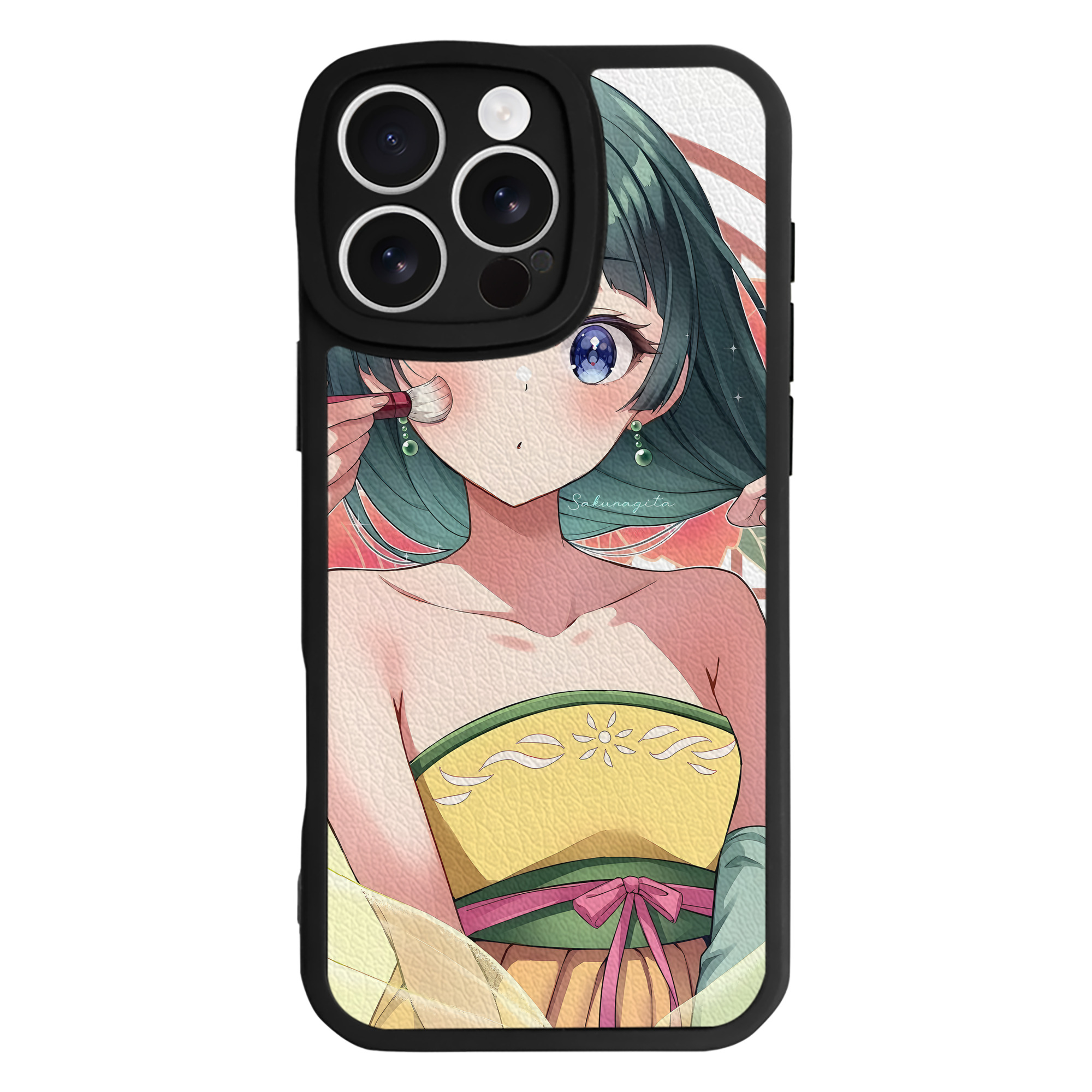 （画像用） 薬屋のひとりごと The Apothecary Diaries 【iPhone 16シリーズ対応】シリコンスマホケース（レザー調） 材質：シリコン